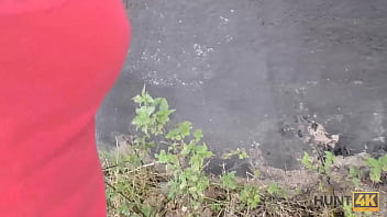 Preview 4 of Chut Hear - HUNT4K. Angry stud for cash permits hunter to fuck his slender gf