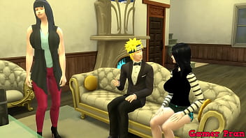 Preview 1 of Gay Smol - Naruto Hentai Cap 2 Naruto esta viendo una pelicula con su esposa eh  y termina haciendo un trio con esposa eh  sexo anal les termina adentro a las dos