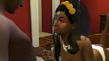 Preview 2 of Cuckold Watching Wife Tied Down - INDIAN FIRST NIGHT SEX AFTER THE WEDDING