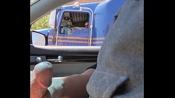 Preview 3 of Jabber Zasti - Trucker Watches me cum
