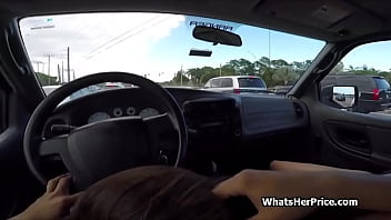 Preview 3 of Lisa Ann Hardcore - Stranded big tit plays with my cock in traffic