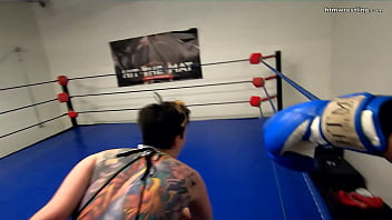 Preview 2 of Gorgeous Blonde - Professional fighter attacks you with her tits out