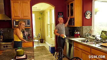 Preview 1 of Sex Mekanic - Kasey Miller snipped her pants with stepbro