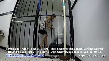 Preview 4 of Paloma Duarte - &quot_Locking Up A Broad&quot_ Smuggler Alexandria Riley&#039_s Caught &amp_ Electro Shock Interrogated By Officer Lilith Rose &amp_ Doctor Tampa On BondageClinic.com