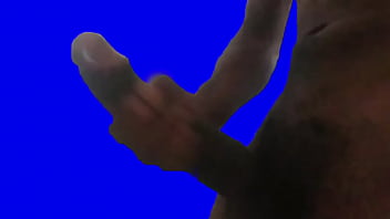 Preview 1 of Steepsister Fuck By Bro - Chroma key,  green/blue screen black cock jerking off  huge bbc solo