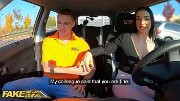 Preview 1 of Pakistni Panjabi Xnxx - Fake Driving Instructor Cheats with Hot Student Lady Gang