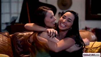 Preview 1 of Extreme Anal Insertions Squirt - Busty latina facesitted by lesbian bff