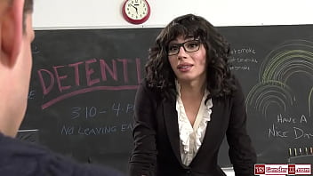 Preview 1 of Puluk Xxx - Shemale teacher Ariel Demure barebacked