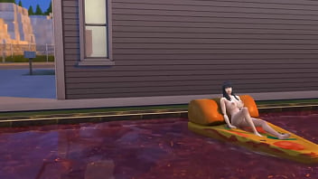 Preview 1 of The Wariors - Porn Cap 2 fue a la piscina con hinata a ayudarla a nadar hinata seduce a su propio hijastro le hace sexo oral ella se lo termina follando adentro y fuera de la piscina
