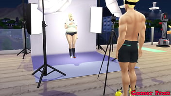 Preview 1 of Augustus Ames Porn - Naruto Porn BBW Cap 3 hace una seccion de foto con sunade y le dice que si se puede quitar la ropa y termian follandola como al el le gusta sexo duro anal