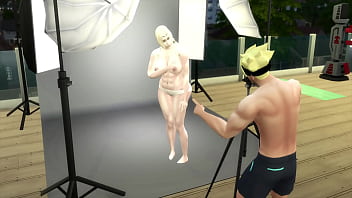 Preview 4 of Augustus Ames Porn - Naruto Porn BBW Cap 3 hace una seccion de foto con sunade y le dice que si se puede quitar la ropa y termian follandola como al el le gusta sexo duro anal