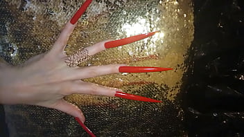 Preview 4 of Baby Xxxx - Scrap long extreme nails Lady L (video short version)