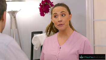 Preview 1 of Sleeping Helpless Mom Ass - Nervous Couple End Up Double Teaming Busty Masseuse
