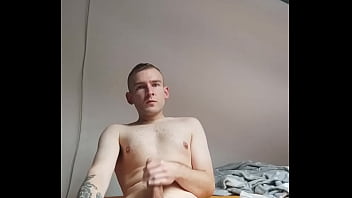 Preview 1 of Anal Condom Mom - He woke up and start cock wank