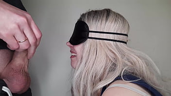 Preview 2 of Dap Rape - Blindfolded dumb friend&#039_s wife tricked into sucking my dick and swallowing cum with the taste game.