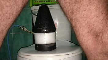 Preview 1 of Tamil Girls Bath Hidden Videos - Stretching my Ass to the Maximum on a modified 11cm diameter wide Butt Plug in slow motion.