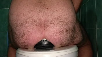 Preview 4 of Tamil Girls Bath Hidden Videos - Stretching my Ass to the Maximum on a modified 11cm diameter wide Butt Plug in slow motion.