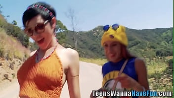 Preview 1 of College Memhot - Real bohemian teens get fucked and lick
