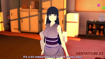 Preview 1 of Fench Dany - Naruto Hentai - Naruto x Hinata. Handjob,  Boobjob &amp_ Fuck with cum inside - Animation 3D porn