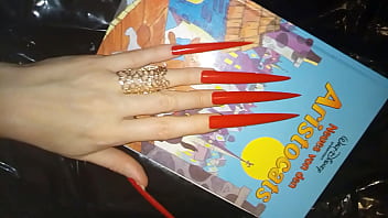 Preview 4 of Masseur Forced Fucked - Scrap red long extreme nails Lady L (video short version)