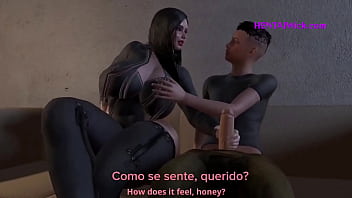 Preview 2 of Dani Daniles Pissing - Unexpected First Sex with Perv BBW Girl next door,  Her Pussy is so Tight ⁕ 3D Anime Sex ⁕ ENG&amp_ESP Sub