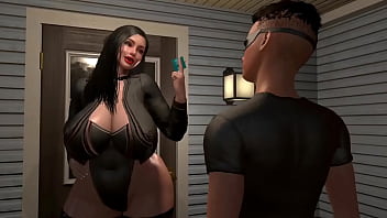 Preview 4 of Dani Daniles Pissing - Unexpected First Sex with Perv BBW Girl next door,  Her Pussy is so Tight ⁕ 3D Anime Sex ⁕ ENG&amp_ESP Sub