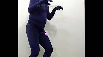 Preview 1 of Sex Scat - Zentai dog penis human Cosplay dog