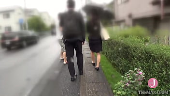 Preview 1 of Mecen Sex Videos - 同じ会社の男女モニタリング 新人女子社員と混浴！隠れ勃起の男上司と戸惑い濡れマンの女部下が中出し！（イントロ）PTS-411