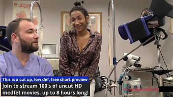 Preview 3 of Xxxxxwe - Miss Mars Pelvic Exam Caught By Hidden Cameras Setup By Doctor Tampa For You To See Her Tampa University Entrance Physical On GirlsGoneGyno Reup