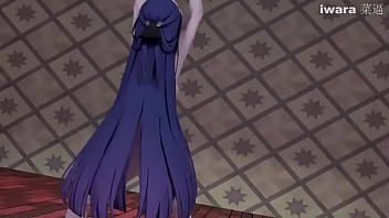 Preview 4 of Mom Celebtity Movies - MMD Raiden Mei stockings garterbelt wiggle