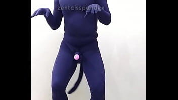 Preview 4 of Train Japanese Chikan - Zentai penis femdom dog puppy slave