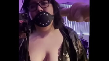 Preview 2 of Girl First Night - Slutty Moaning Around My Cock Gag