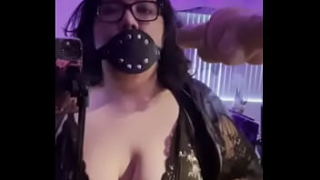 Preview 1 of Girl First Night - Slutty Moaning Around My Cock Gag