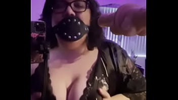 Preview 4 of Girl First Night - Slutty Moaning Around My Cock Gag