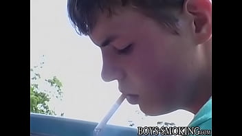 Preview 4 of Xx Builu Vioded - Young chain smoker Jeremiah Johnson and his buddies jerk off