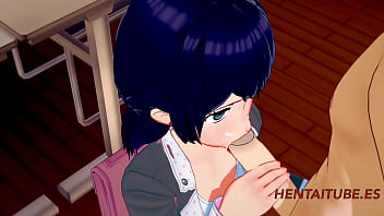 Preview 3 of Kemi Lu - Boku No Hero Ladybug Hentai 3D - Ladybug Handjob and Blowjob to Deku (Midoriya Izuku) and cums in her mouth