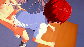 Preview 3 of Drunk Torture - Yaoi Hentai 3D - Shiro &amp_ Naruto [Yaoitube Mascot] Handjob &amp_ Anal in Classroom with crempie - Gay Anime Porn