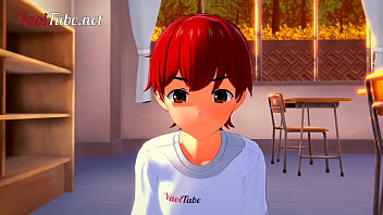 Preview 1 of Drunk Torture - Yaoi Hentai 3D - Shiro &amp_ Naruto [Yaoitube Mascot] Handjob &amp_ Anal in Classroom with crempie - Gay Anime Porn