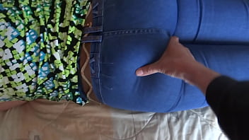 Preview 1 of Japan Spleen Get Fuck - MY HAIRY WIFE&#039_S BIG ASS,  58 YEARS OLD,  EXHIBITS IT IN JEAN,  CARESSED HIM,  I JERK OFF - ARDIENTES69