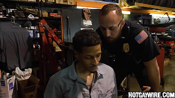Preview 3 of Dp Entre Amis - Two officers arrest a guy then fuck him (part 1) - gay porn