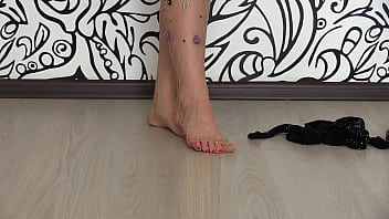 Preview 3 of Upurn Virgin Full Movie - Nice foot fetish Sexy legs and juicy PAWG in different leggings and tights
