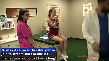 Preview 2 of Xxx Babhi Sleeping Videos - Cheerleader Melody Jordan Gets Sports Physical From Doctor Tampa &amp_ On Take Your To Work Day @ GirlsGoneGyno Reup