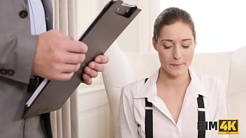 Preview 1 of Property Orgasm - VIP4K. Girl doesnt understand why husband screams at her but starts rimming