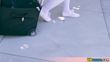 Preview 1 of Alena Croft 2017 - Cute and shy chick selling her cookies and her pussy at the neighbourhood
