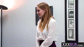 Preview 1 of Full Hd Xxx Fuck Video Of Sunny - Perverted MILF Laney Grey massage teens neck and pussy in her new office
