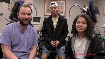 Preview 4 of Pass Out Face Fuvk - Michelle Anderson Signs Up For Orgasm Research But Her ExBoyfriend Is Now Assisting Doctor Tampa @ GirlsGoneGyno Reup