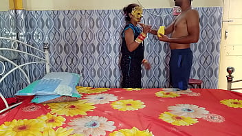 Preview 1 of Gays Libmobi - everfirst time Xnxx fucking step cousin on Holi With Colors