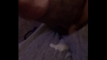 Preview 4 of Milk Solo 93 - Strokin my dick. GF out of town so I had the task of draining myself