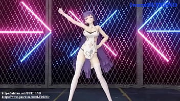 Preview 1 of Dark Nipple Flash - MMD Raiden Mei chinese dress shake it (Submitted by LTDEND)