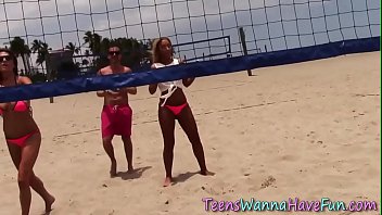Preview 2 of Freche Pissen - Amateur teenage sluts with small tits
